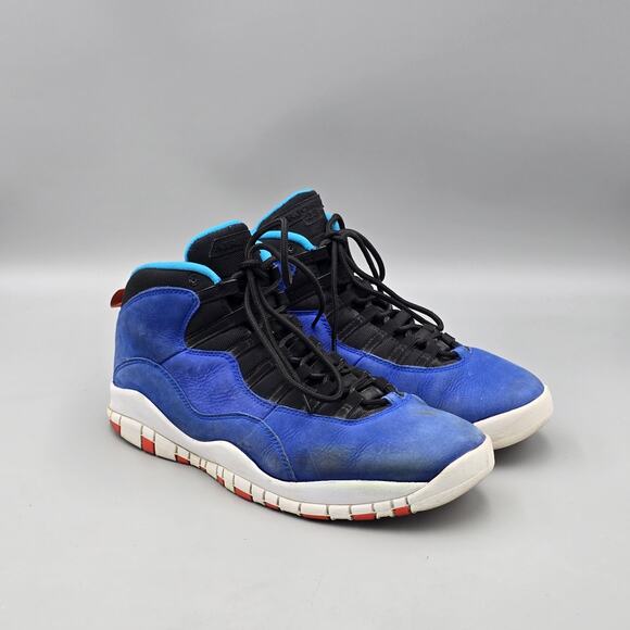 Air Men's Size 12 US Jordan 10 Sneakers Retro Tinker Blue High Top Sneakers READ - Picture 1 of 8